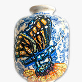 Bufferfly Blue Cloud Bud Vase