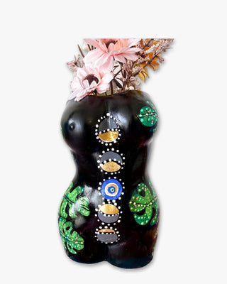 Black Goddess Vase