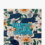 Every Girl Needs A Black Cat ( Original Painting )