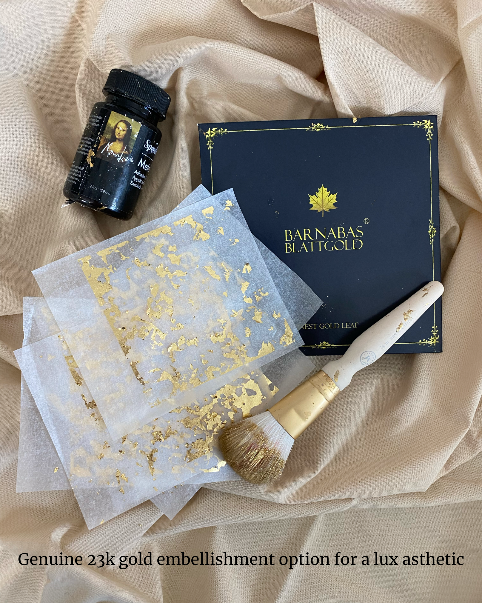 23k Gold embellishments for mini prints
