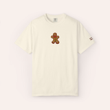 Gingerbread Man Embroidered Cotton Tee
