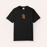 Gingerbread Man Embroidered Cotton Tee