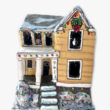 A Beach House - Christmas Village House - Heather Freitas - fine art home deccor