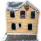 A Beach House - Christmas Village House - Heather Freitas - fine art home deccor