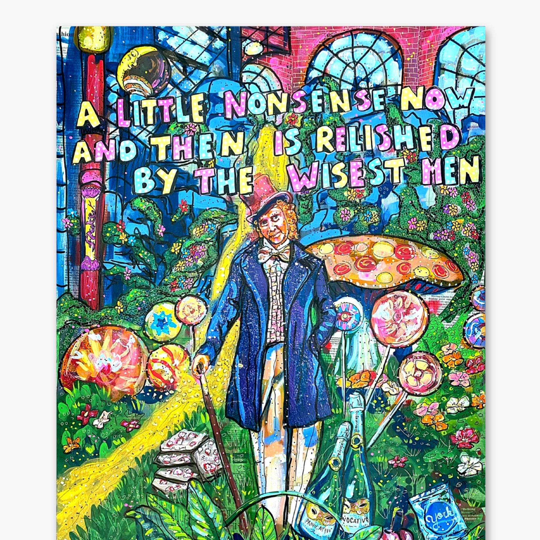 A little nonsense now and then ( Original Painting ) - Heather Freitas - fine art home deccor