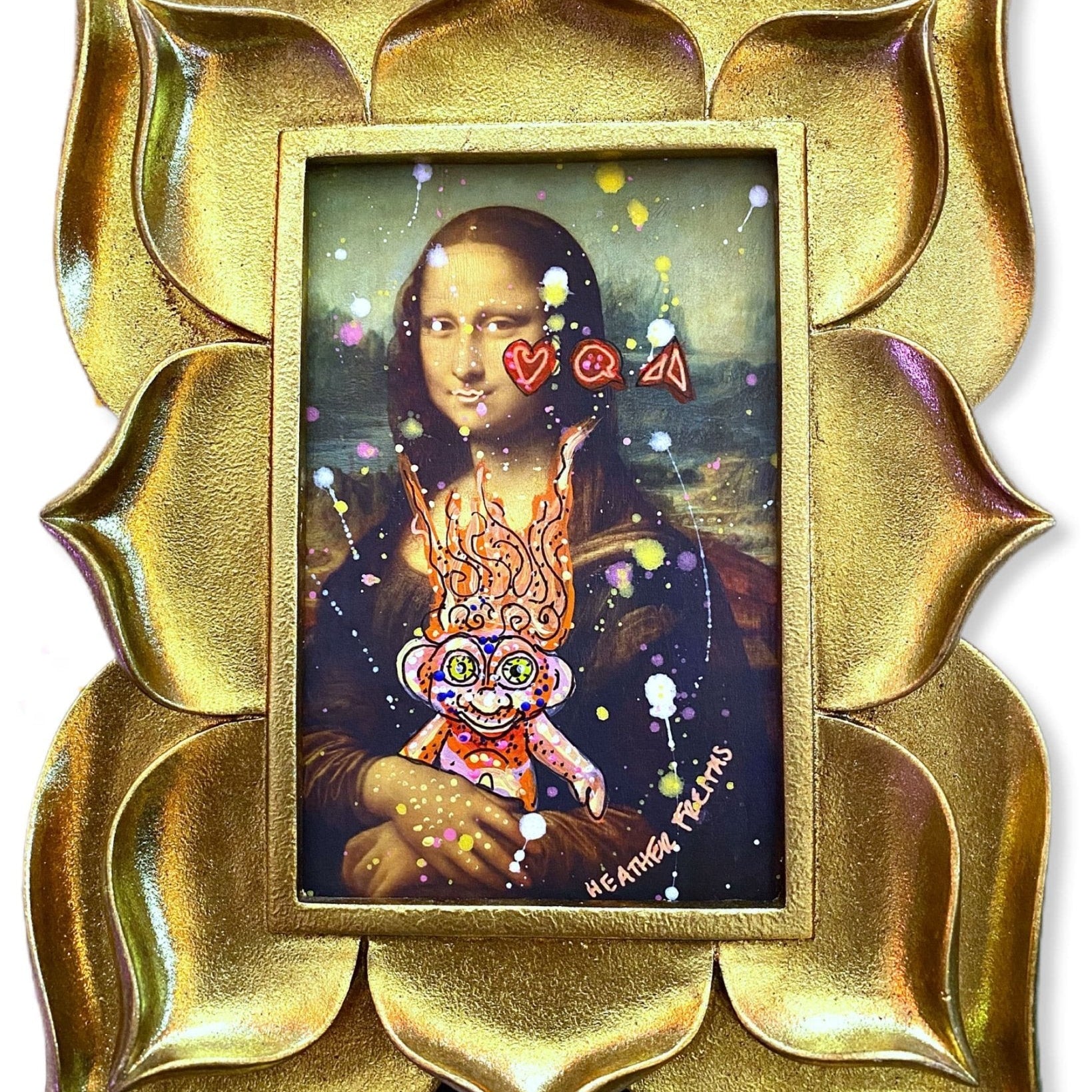 A Social Dilemma - Mona Lisa Remastered - Heather Freitas - fine art home deccor