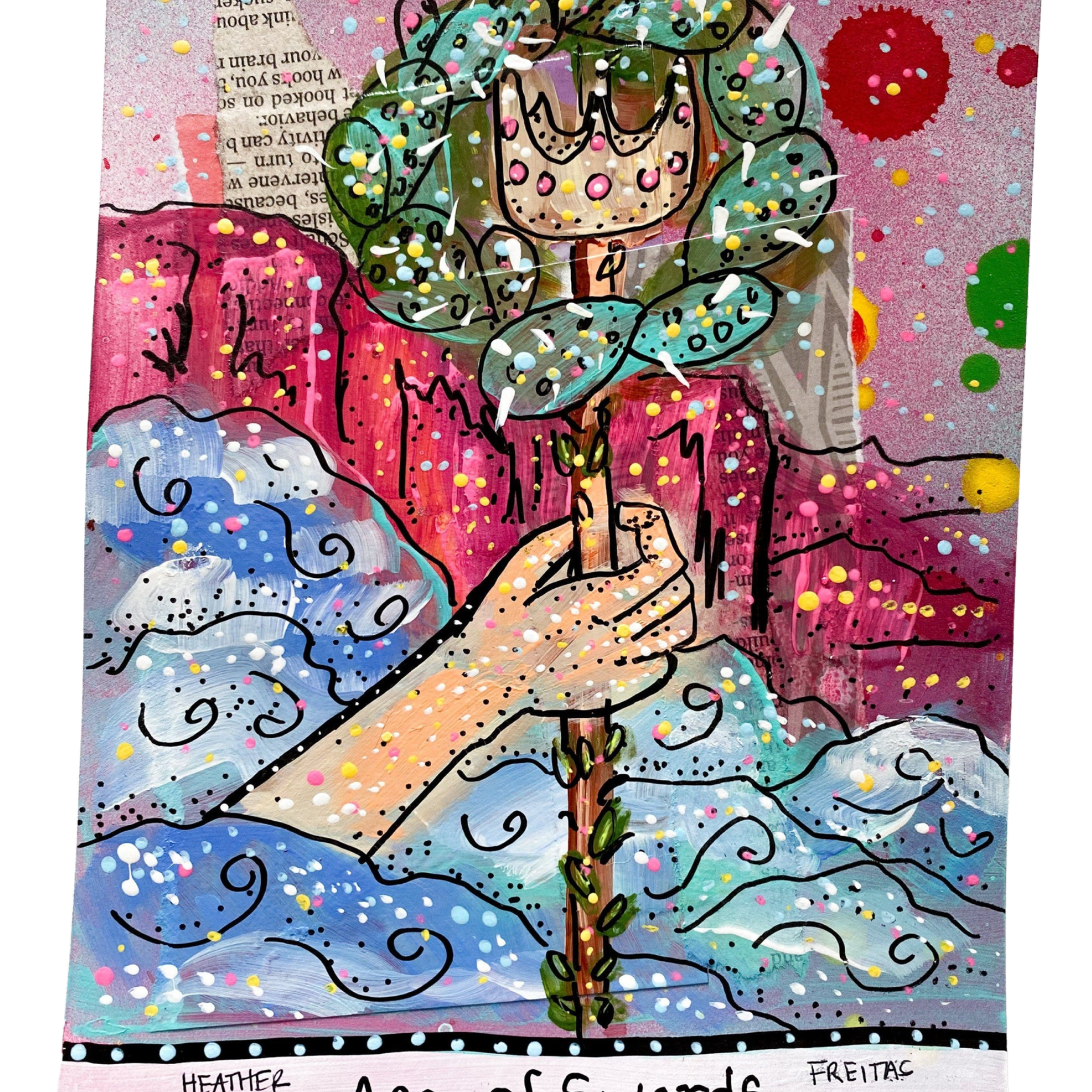 Ace Of Swords - Heather Freitas - fine art home deccor