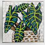 Alocasia ( Original Painting ) - Heather Freitas - fine art home deccor