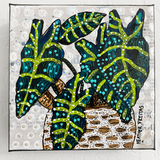 Alocasia ( Original Painting ) - Heather Freitas - fine art home deccor