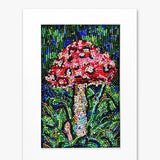 Amanita Muscaria - Fully Beaded Artwork - Heather Freitas - fine art home deccor