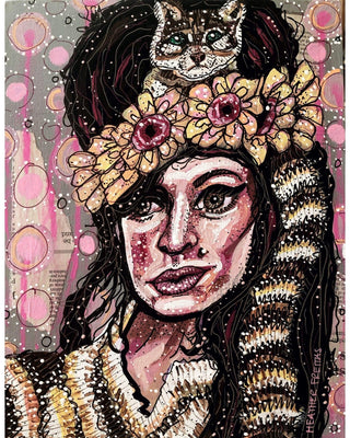 Amy And The Andean Cat - Heather Freitas - fine art home deccor
