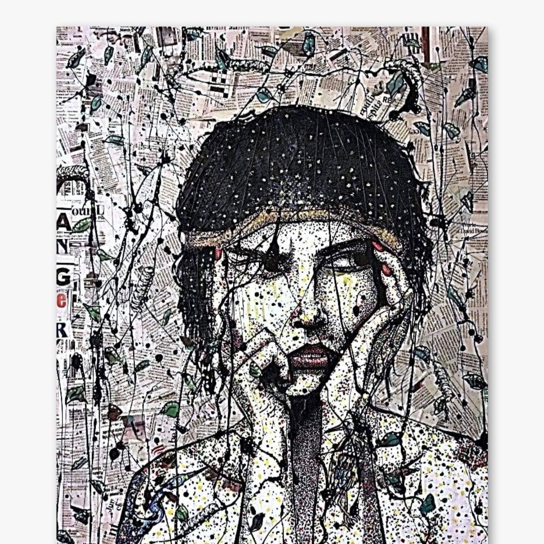 Anger ( Original Painting ) - Heather Freitas - fine art home deccor