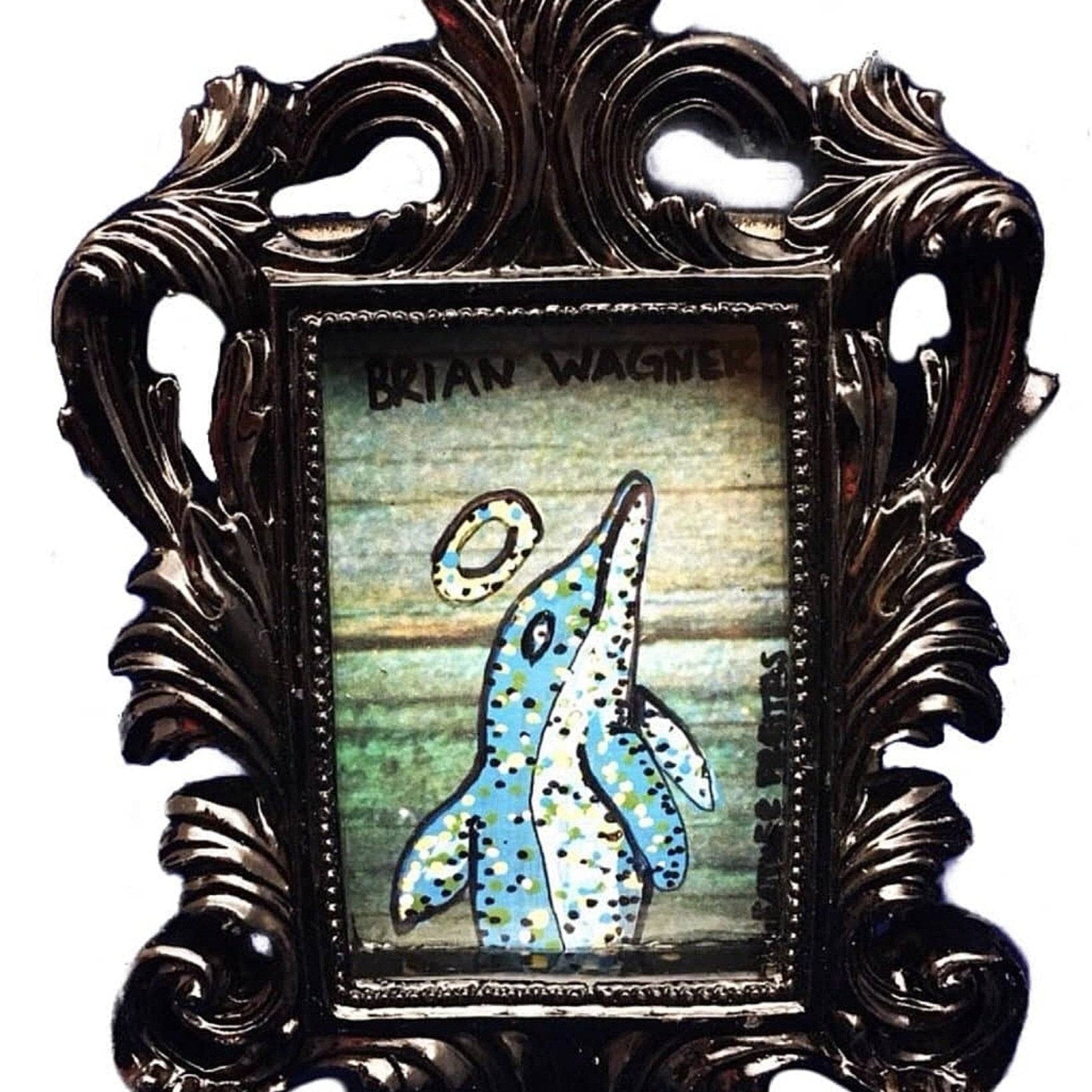 Angle Dolphin mini - Heather Freitas - fine art home deccor