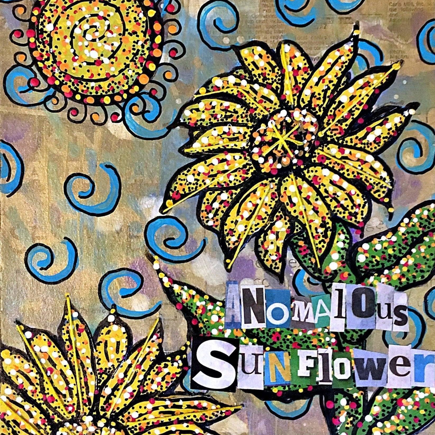 Anomalous Sunflower - Heather Freitas - fine art home deccor