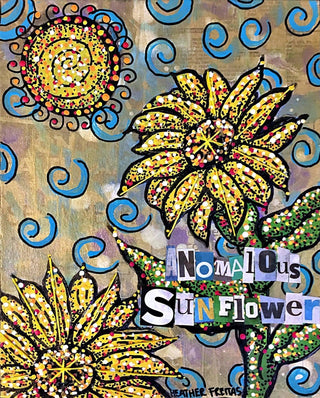 Anomalous Sunflower - Heather Freitas - fine art home deccor