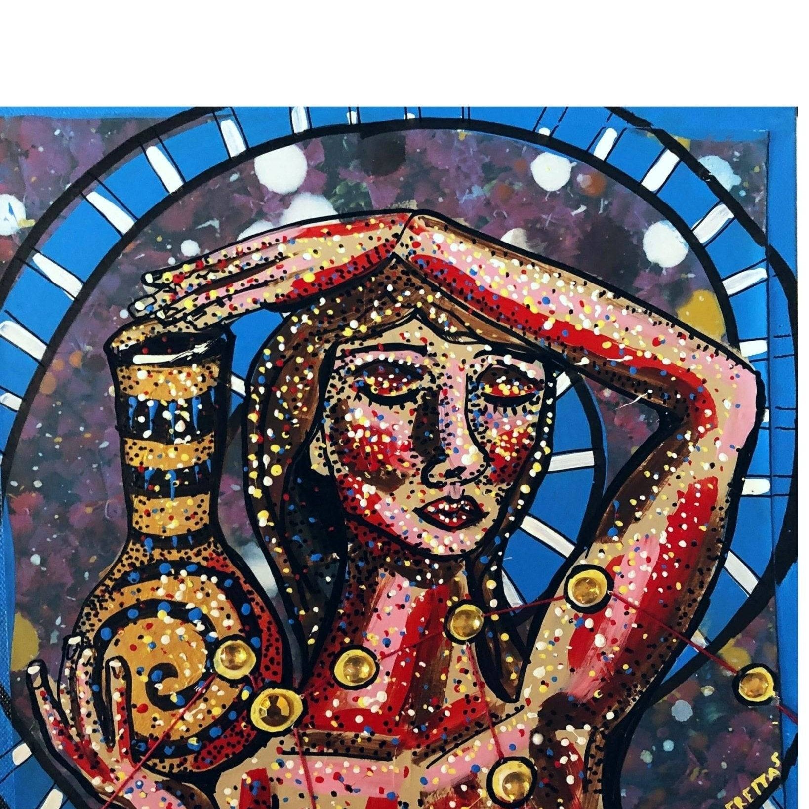 Aquarius - Floral Edition - Heather Freitas - fine art home deccor