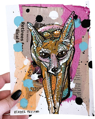 Arctic Fox - Heather Freitas - fine art home deccor