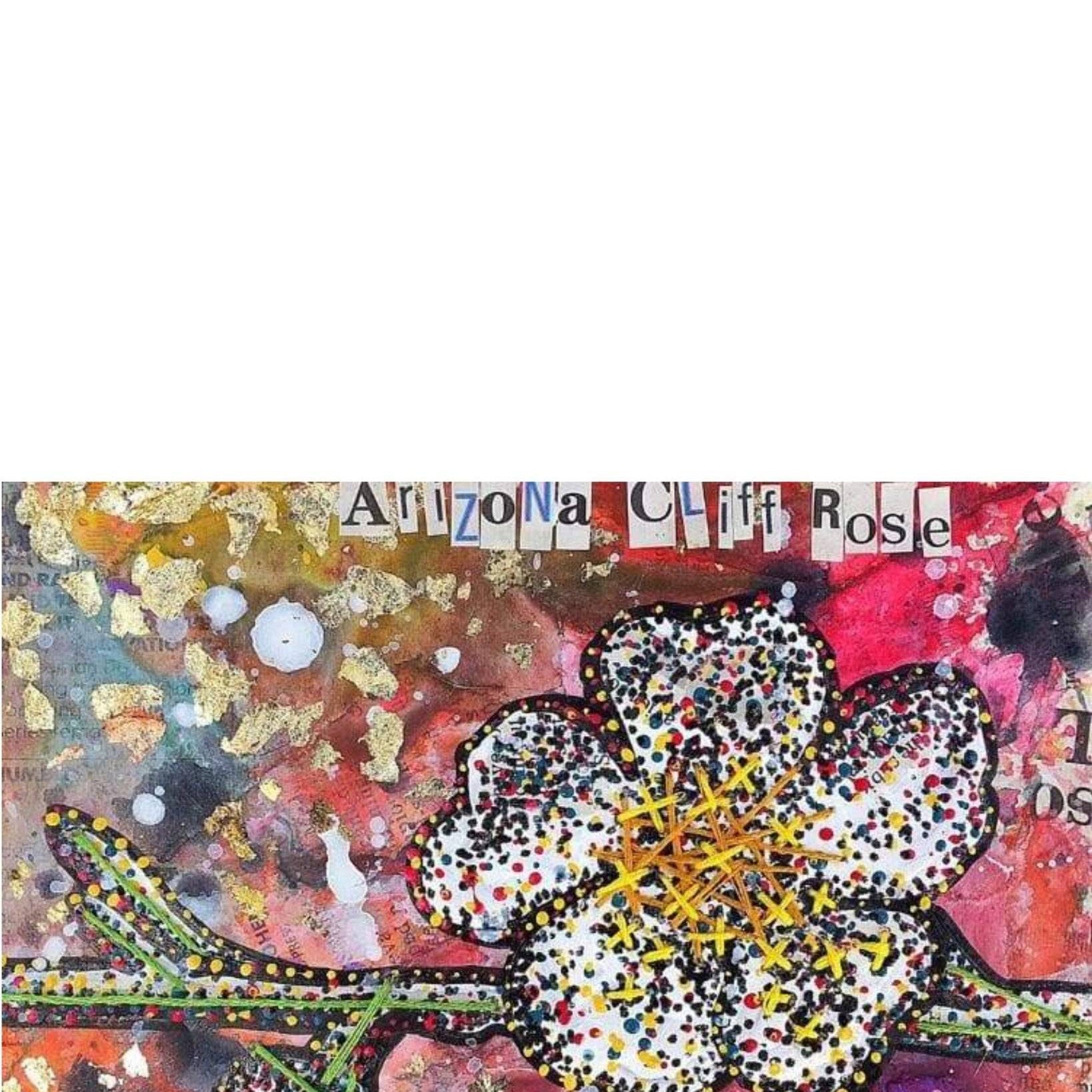 Arizona Cliff Rose - Heather Freitas - fine art home deccor