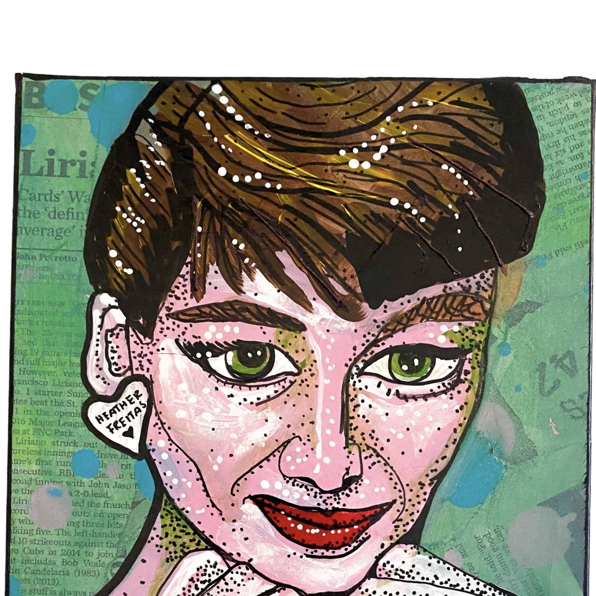 Audrey Portrait Study - Heather Freitas - fine art home deccor