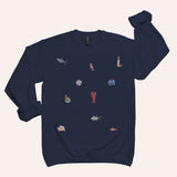 Coastal Icon Unisex Crew Neck Sweatshirt