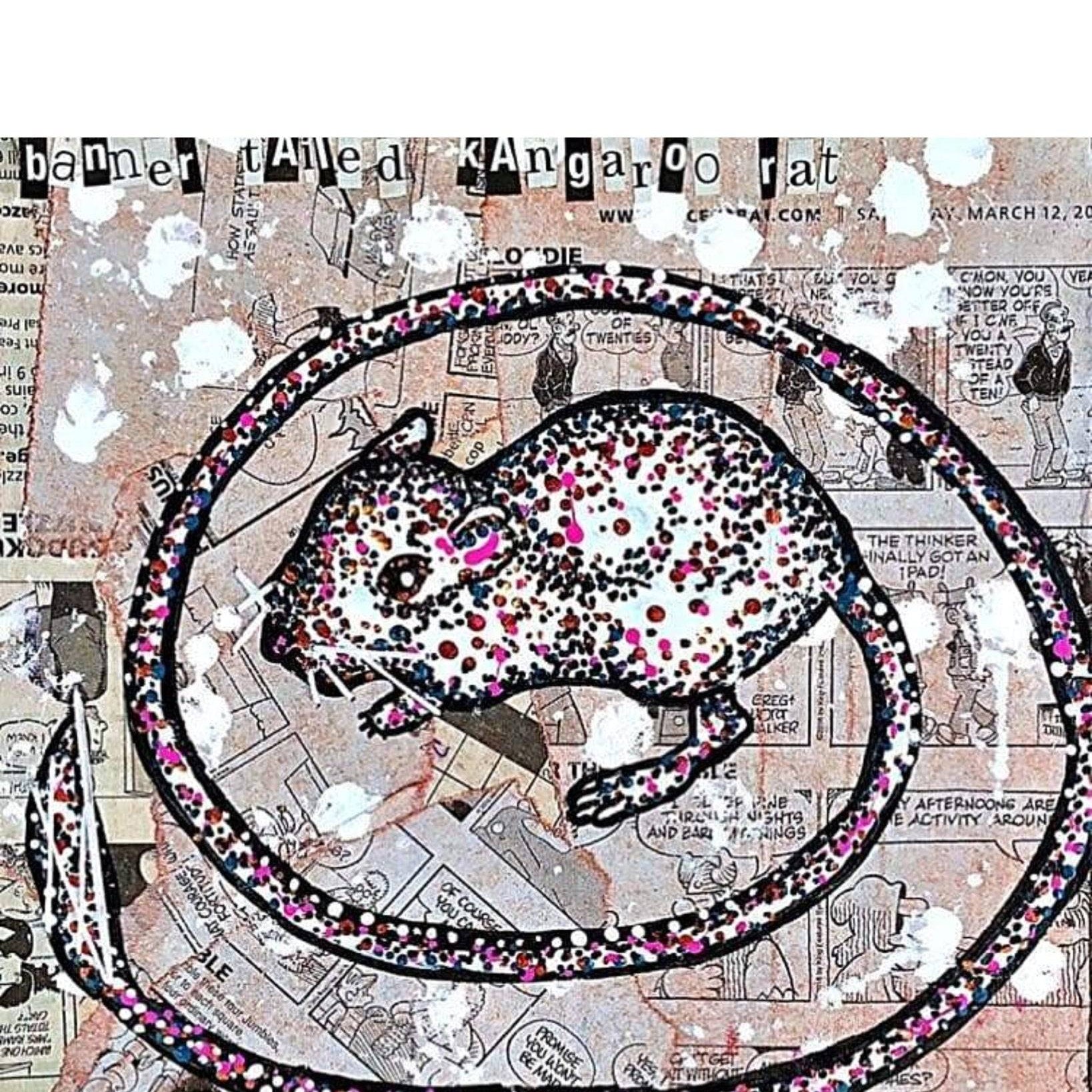 Banner Tailed Kangaroo Rat - Heather Freitas - fine art home deccor