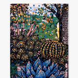 Barrel Cactus Candy Land ( Original Painting ) - Heather Freitas - fine art home deccor
