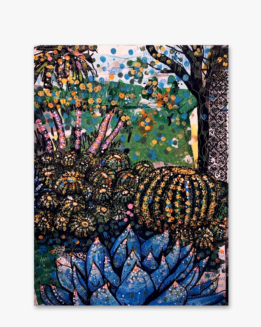Barrel Cactus Candy Land ( Original Painting )