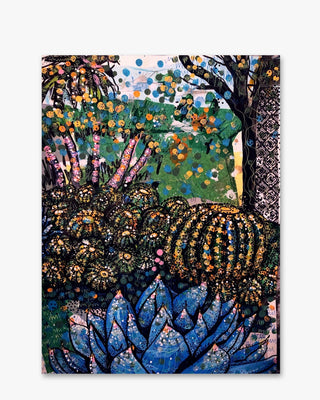 Barrel Cactus Candy Land ( Original Painting ) - Heather Freitas - fine art home deccor