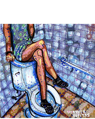 Bathroom Study - Heather Freitas - fine art home deccor