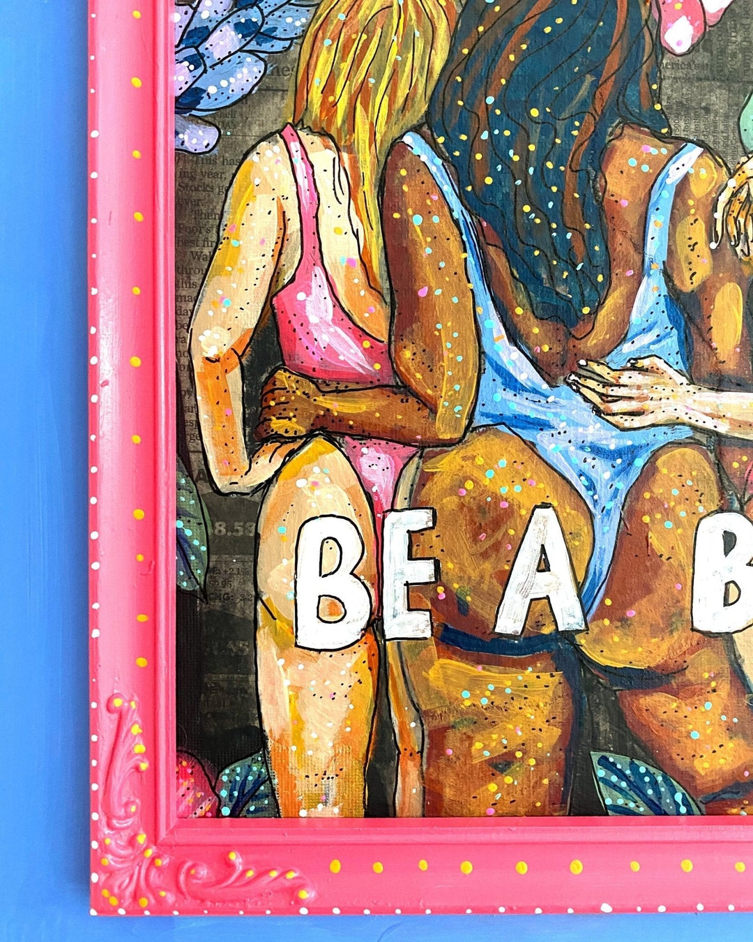 Be A Badass Dusk Edition ( Original Painting ) - Heather Freitas - fine art home deccor