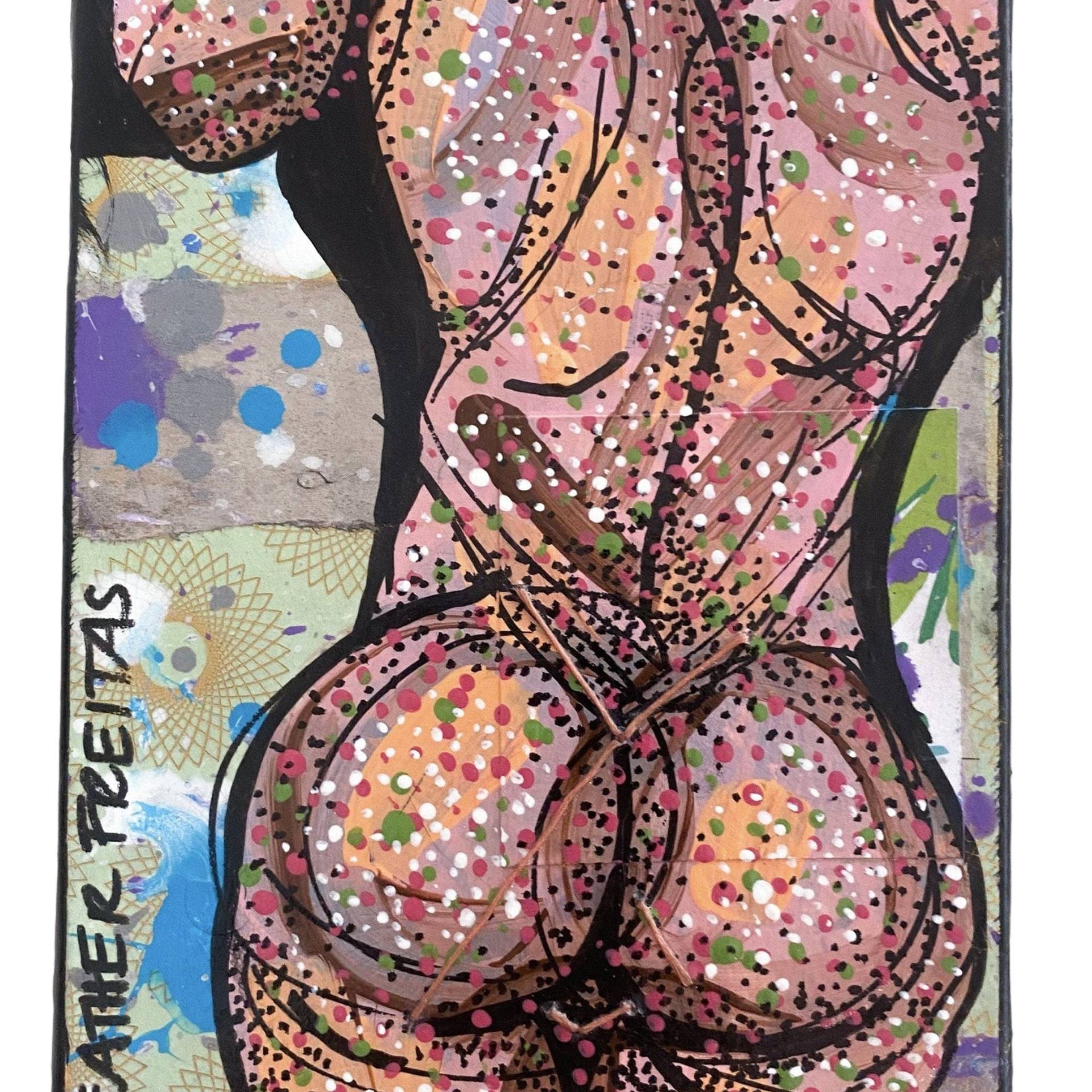 Behind Your Back ( Original Painting ) - Heather Freitas - fine art home deccor