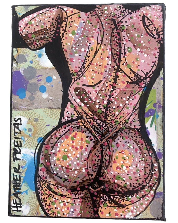 Behind Your Back ( Original Painting ) - Heather Freitas 