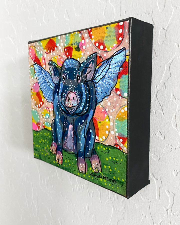 Big Momma Flying Pig ( Original Painting )