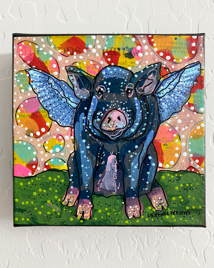 Big Momma Flying Pig ( Original Painting )