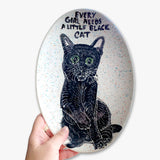 Black Cat Tray - Heather Freitas - fine art home deccor