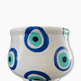 Black Cats & Evil Eyes Planter - Heather Freitas - fine art home deccor