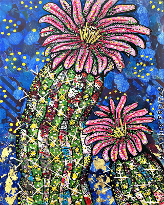 Black Lace Cactus - Heather Freitas - fine art home deccor