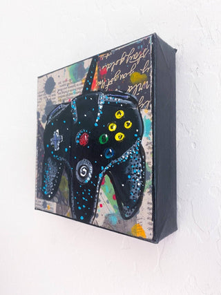 Black N64 Remote - Heather Freitas - fine art home deccor