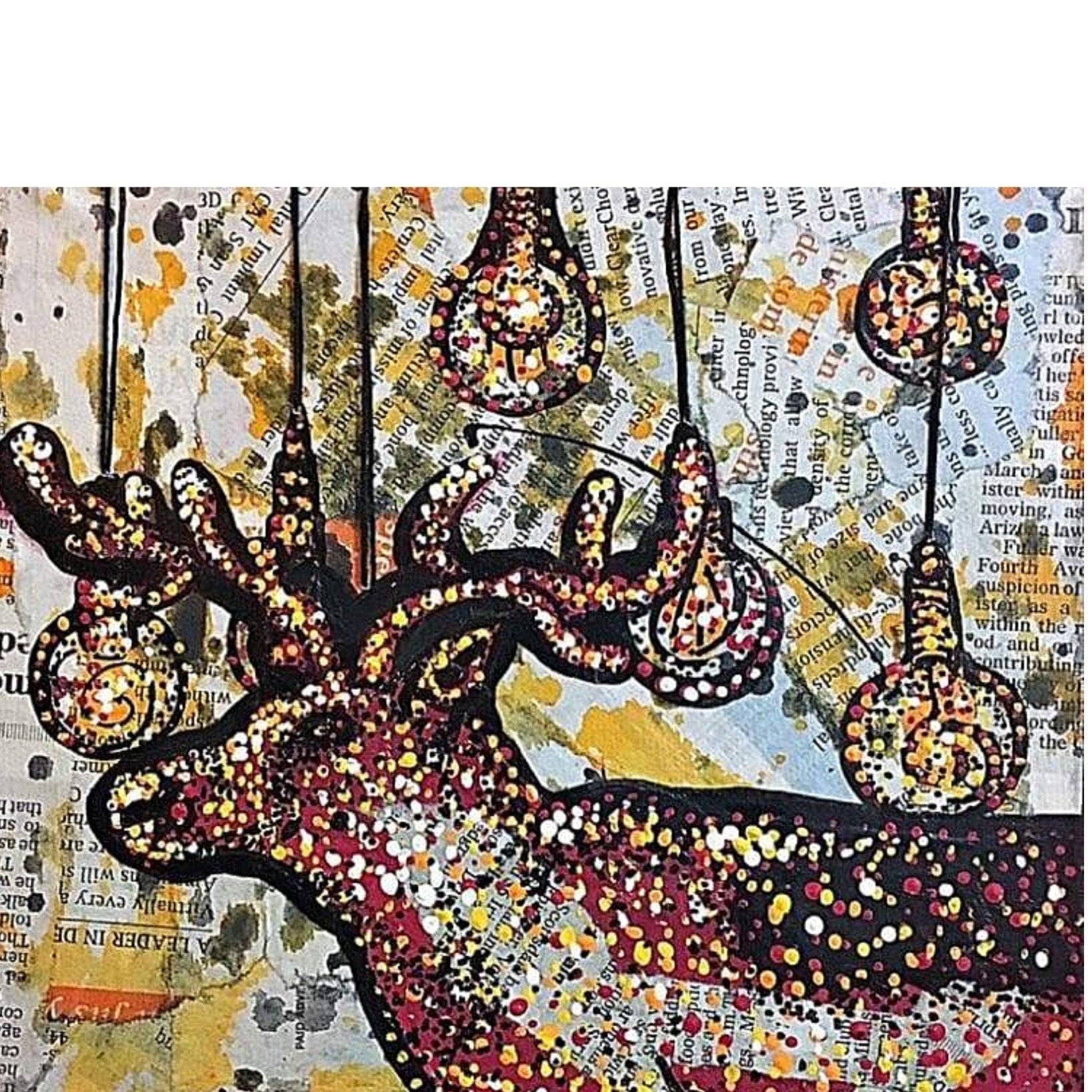 Blitzen - Heather Freitas - fine art home deccor