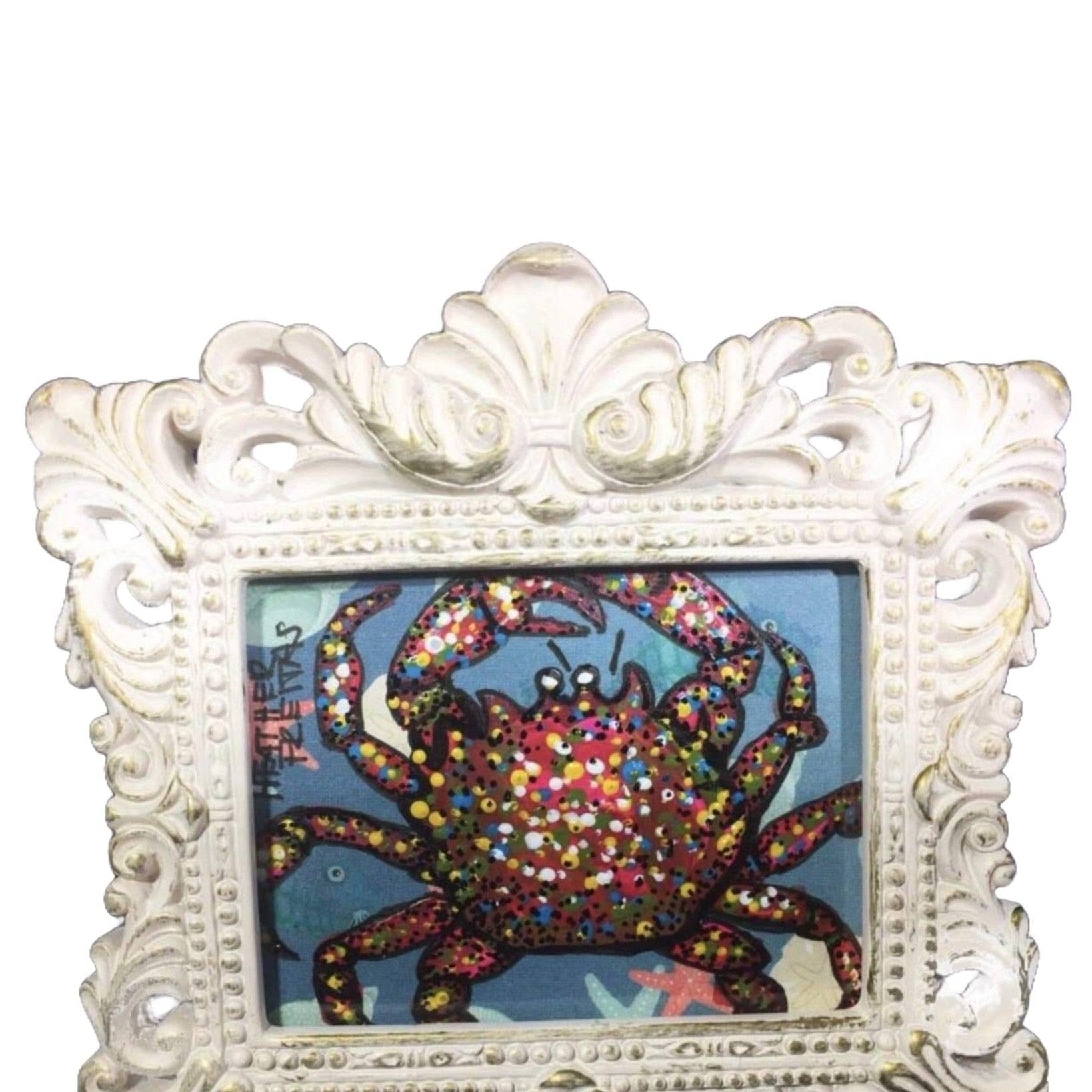 Blue Crab mini - Heather Freitas - fine art home deccor