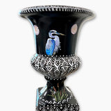 Blue Heron Lakeside Urn - Heather Freitas - fine art home deccor