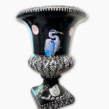 Blue Heron Lakeside Urn - Heather Freitas - fine art home deccor