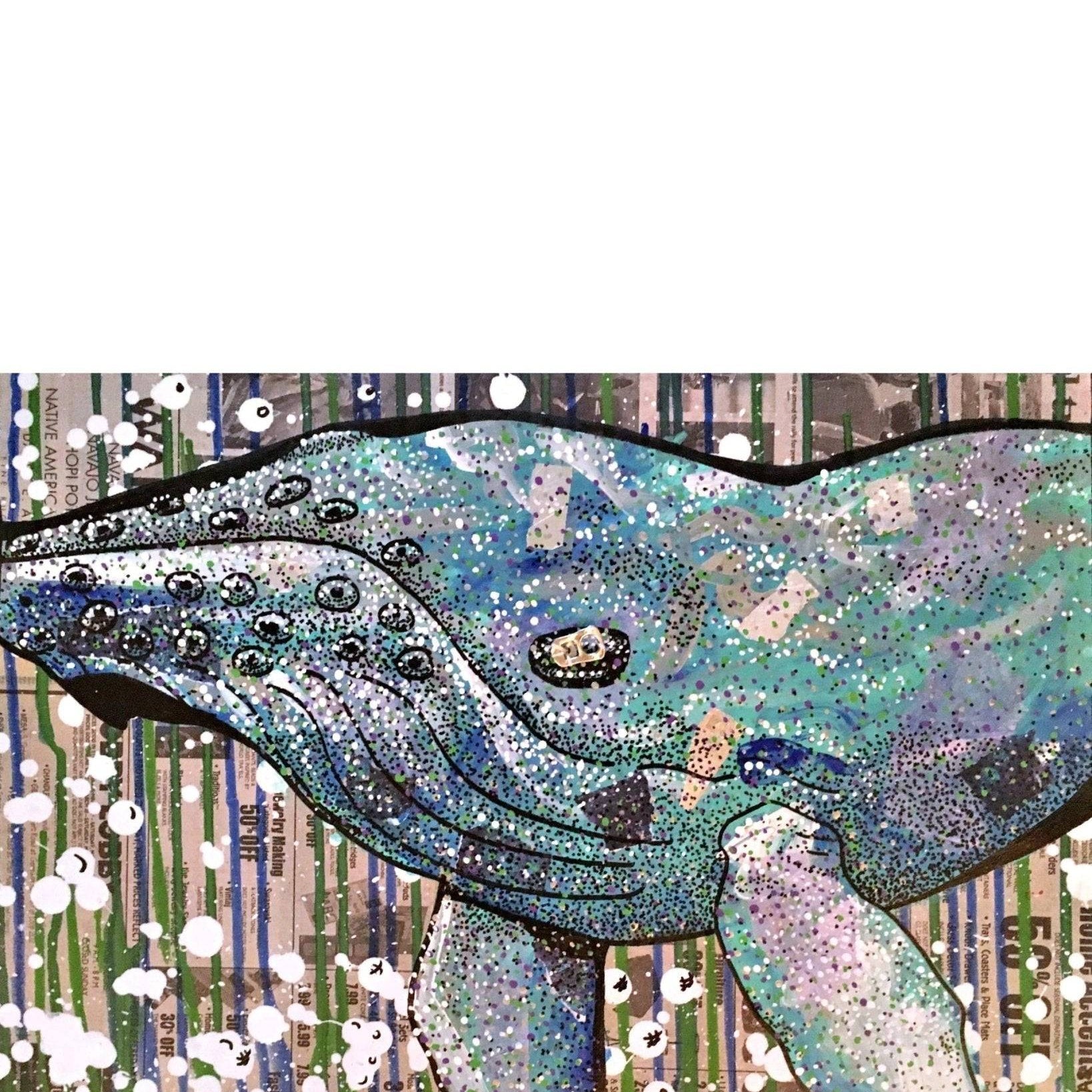 Blue Whale - Heather Freitas - fine art home deccor