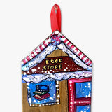 Book Store - Hand Painted Ornament - Heather Freitas - fine art home deccor