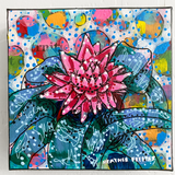 Bromeliad ( Original Painting ) - Heather Freitas - fine art home deccor
