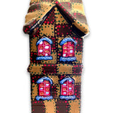 Brown & Sand Hand Painted Ceramic LED Christmas Village House - Heather Freitas - fine art home deccor