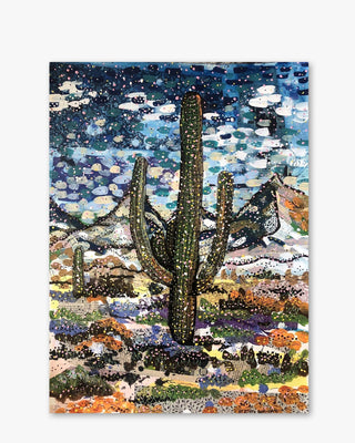 Cactus Peaks ( Original Painting ) - Heather Freitas - fine art home deccor
