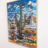 Cactus Peaks ( Original Painting ) - Heather Freitas - fine art home deccor