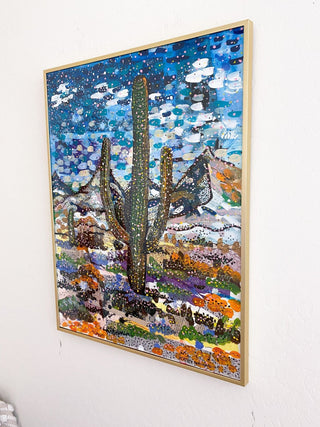 Cactus Peaks ( Original Painting ) - Heather Freitas - fine art home deccor