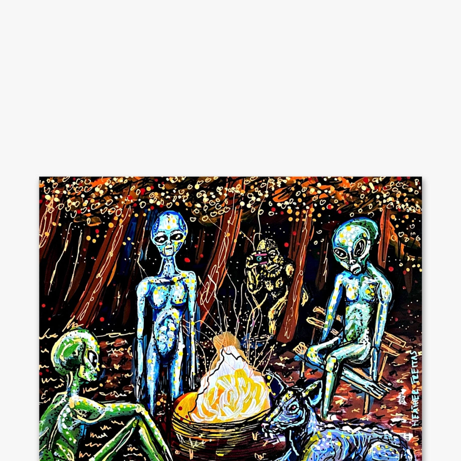 Campfire - Heather Freitas - fine art home deccor